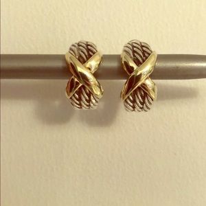✨SALE✨ David Yurman X Cable Hoops